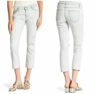 CURRENT ELLIOTT CROPPED STRAIGHT CHANNON JEANS